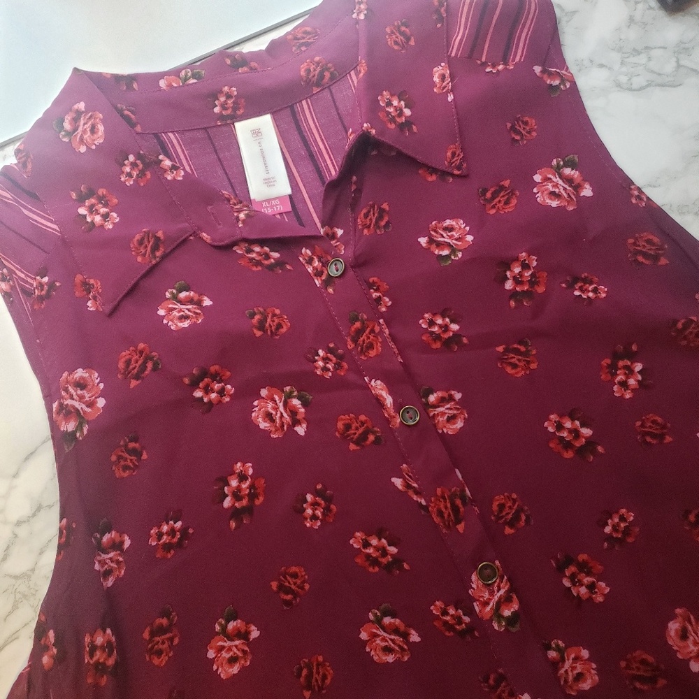 Rose Tank Top w/ Front knot